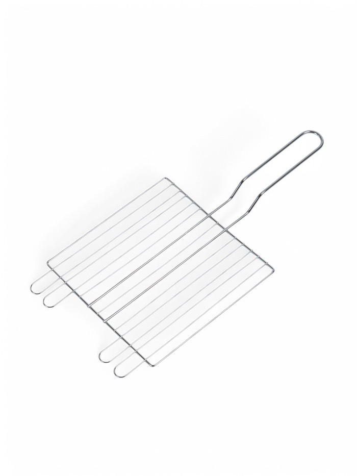 Решетка гриль, хромированная сталь, 57×22×22 см, глубина 5 см