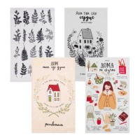 Набор кухонных полотенец Доляна «Дом там где сердце» 35х60см-4шт, 100% хлопок