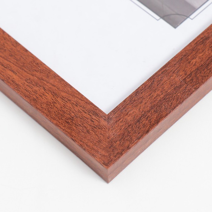 Фоторамка 21х30 см МДФ. №6 Итальянский орех, шир. 20 мм, толщ. 12 мм   (пластиковый экран)