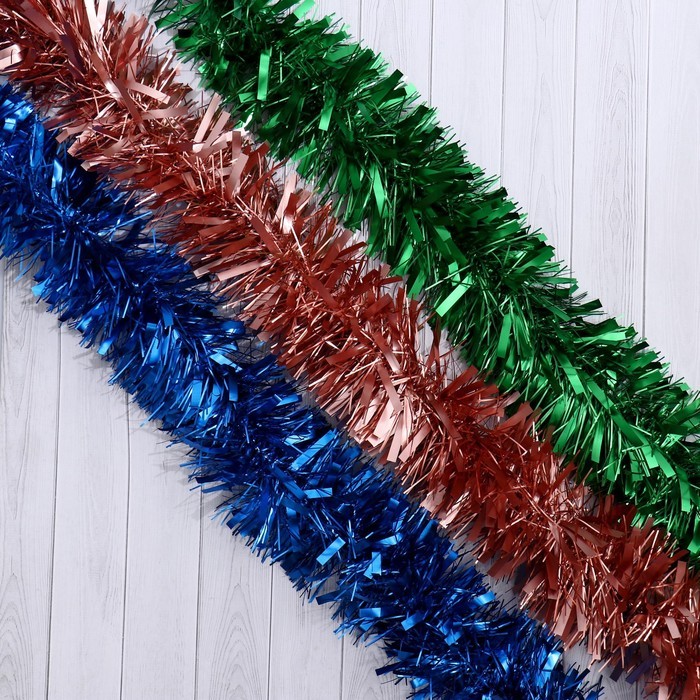 Мишура новогодняя «Зимнее волшебство. Блеск», d-9 см, 200 см, МИКС