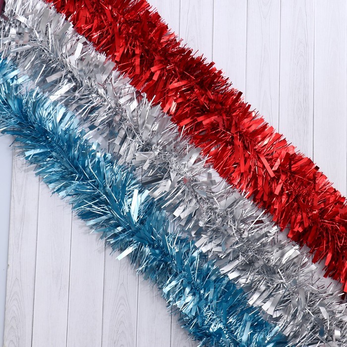 Мишура новогодняя «Зимнее волшебство. Блеск», d-9 см, 200 см, МИКС