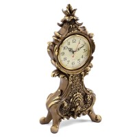 Часы настольные интерьерные каминные "Рококо", h-38 см, d-10 см