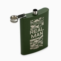 Фляжка REAL MAN, 270 мл, зелёная