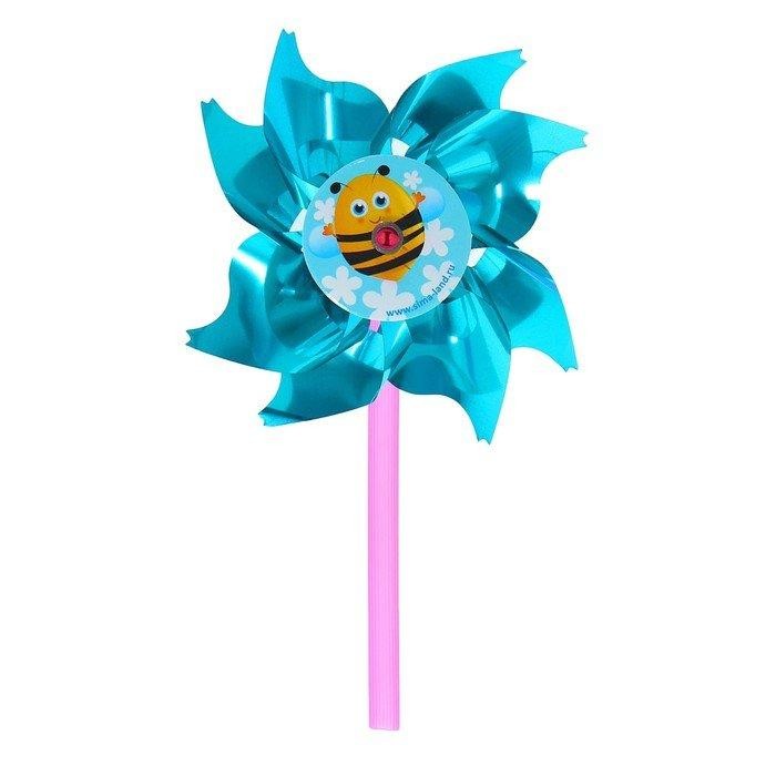Ветерок с фольгой «Пчёлка», d=8 см