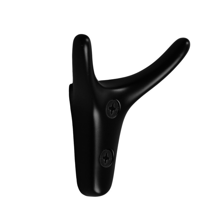 Крючок мебельный CAPPIO YAK, двухрожковый, цвет черный