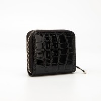 Кошелёк на молнии, цвет серебряный