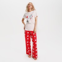 Пижама женская (футболка и брюки) KAFTAN "Cats" размер 44-46