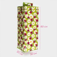 Органайзер подвесной Доляна «Божьи коровки», 4 отделения, 30×30×80 см, зелёный