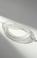 Бусы из жемчуга «Диана», 4 нити, d=0,8, 40 см, цвет белый