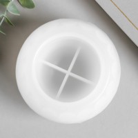Молд силикон "Подсвечник шар с кругами" 8,6х8,6х6,2 см