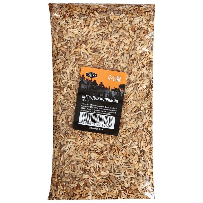 Щепа для копчения «Яблоня», 350±30 г, Maclay