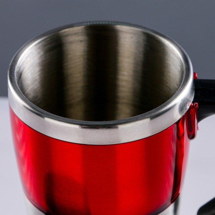 Термокружка TAKE IT EASY, 450 мл, Экстремал «Гизри», нержавеющая сталь, красная