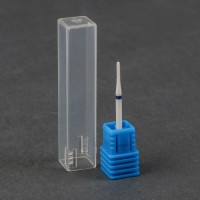 Фреза керамическая для маникюра «Тонкая», средняя нарезка, 1 × 8 мм, цвет белый