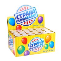 Хлопушка пружинная «Тортик», конфетти, серпантин, 11 см