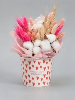 Стакан для цветов 1.5 л, «Сердца»