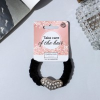 Резинка для волос "Нежность" цветочек, чёрный