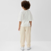 Брюки флисовые детские MINAKU: Fleece Soft, бежевые, рост 104 см