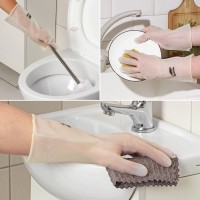 Перчатки хозяйственные Raccoon, ПВХ, 70 гр, размер L, цвет белый