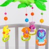 Мобиль музыкальный «Музыкальные листья. Зверятки 2», на батарейках