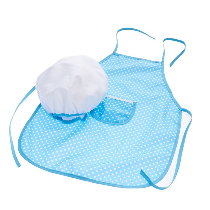 Набор металлической посудки «Супер Шеф», с фартуком и колпаком, в чемодане