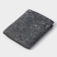 Салфетка - тряпка хозяйственная Доляна, 80×100 см, плотность 180 г/м², строчка 2.5 мм, с оверлоком, серая