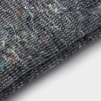 Салфетка - тряпка хозяйственная Доляна, 80×100 см, плотность 180 г/м², строчка 2.5 мм, с оверлоком, серая