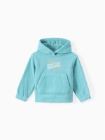 Худи флисовое детское «Крошка Я» Exploring, рост 74-80 см, бирюзовое