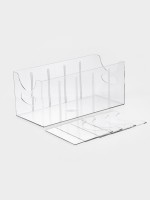 Органайзер для ремней 5 мест, 24×13×13 см, пластик, прозрачный