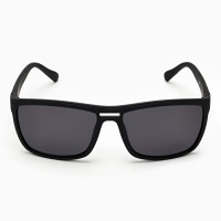 Очки солнцезащитные OneSun, поляризационные, TR=90, UV 400, линза 5×6.5 см, дужка 14 см, ширина 14 см, чёрные