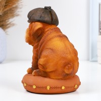 Копилка "Бульдог в кепке" 14х15х21см, цветной