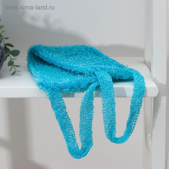 Мочалка для тела Доляна «Банный пояс», 45.5×11 см, МИКС