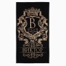 Полотенце именное махровое Этель "Виктор" чёрный, 50х90см, 100% хлопок, 420гр/м2