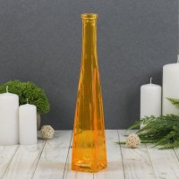 Ваза "Стрелка" четырехгранная, прозрачная  29х5,5х5,5см,  0,2л