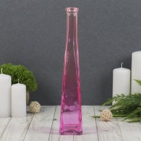 Ваза "Стрелка" четырехгранная, прозрачная  29х5,5х5,5см,  0,2л