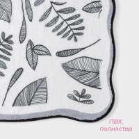 Коврик для дома Доляна «Ливьен», 40×60 см, белый