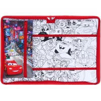 Папка для труда А4 с пеналом, на молнии, текстиль, «Тачки»