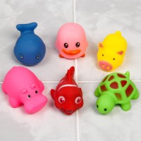 Набор резиновых игрушек для игры в ванной «Милые малыши», 6 шт,, виды МИКС