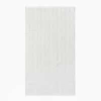 Полотенце махровое Этель "Узор", цв. молочный, 50х90 см, 83% хл, 17% лён, 500 г/м2