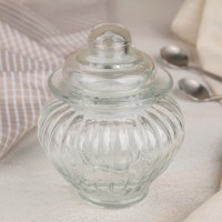 Банка для сыпучих продуктов «Галерея», 300 мл, 9,5×12 см, цвет МИКС