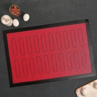 Коврик армированный «Эклер», 60×40 см, цвет красный
