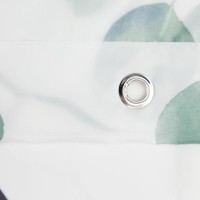 Штора для ванной водоотталкивающая Этель «Eucalyptus», 145×180 см, цвет белый, ткань оксфорд, 210гр/м2