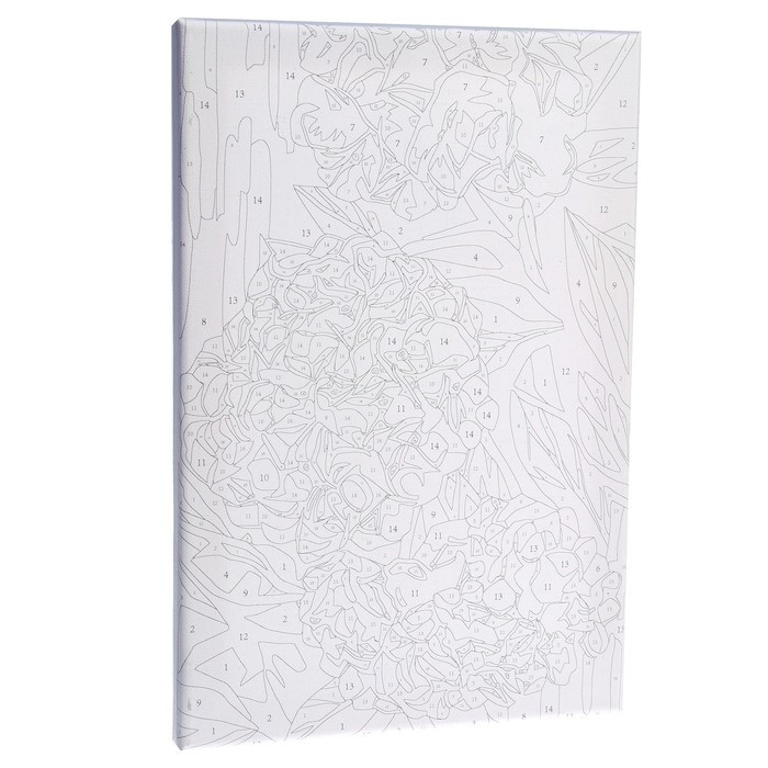 Картина по номерам на холсте с подрамником «Гортензии», 20×30 см