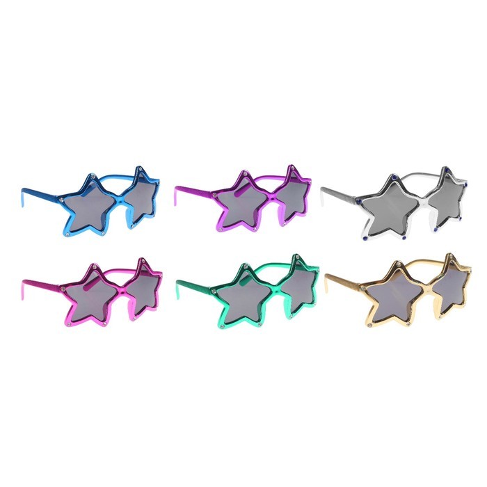Карнавальные очки «Звёзды», МИКС