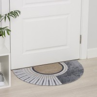 Коврик придверный Доляна «Ра», грязезащитный, 45×75 см, серый