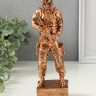 Фигура солдат «Воин СВО», 24×7×7 см, под золото