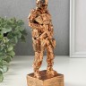 Фигура солдат «Воин СВО», 24×7×7 см, под золото