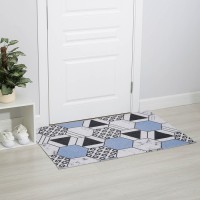 Коврик придверный Доляна «Геометрия», грязезащитный, вырезной, 80×120 см