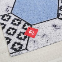 Коврик придверный Доляна «Геометрия», грязезащитный, вырезной, 80×120 см