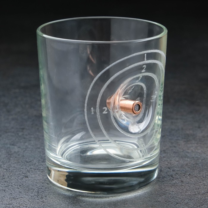 Стакан для виски с пулей «Непробиваемый», 250 мл Стакан для виски с пулей «Непробиваемый», 250 мл