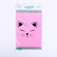 Скатерть одноразовая «Котик» 137×180 см